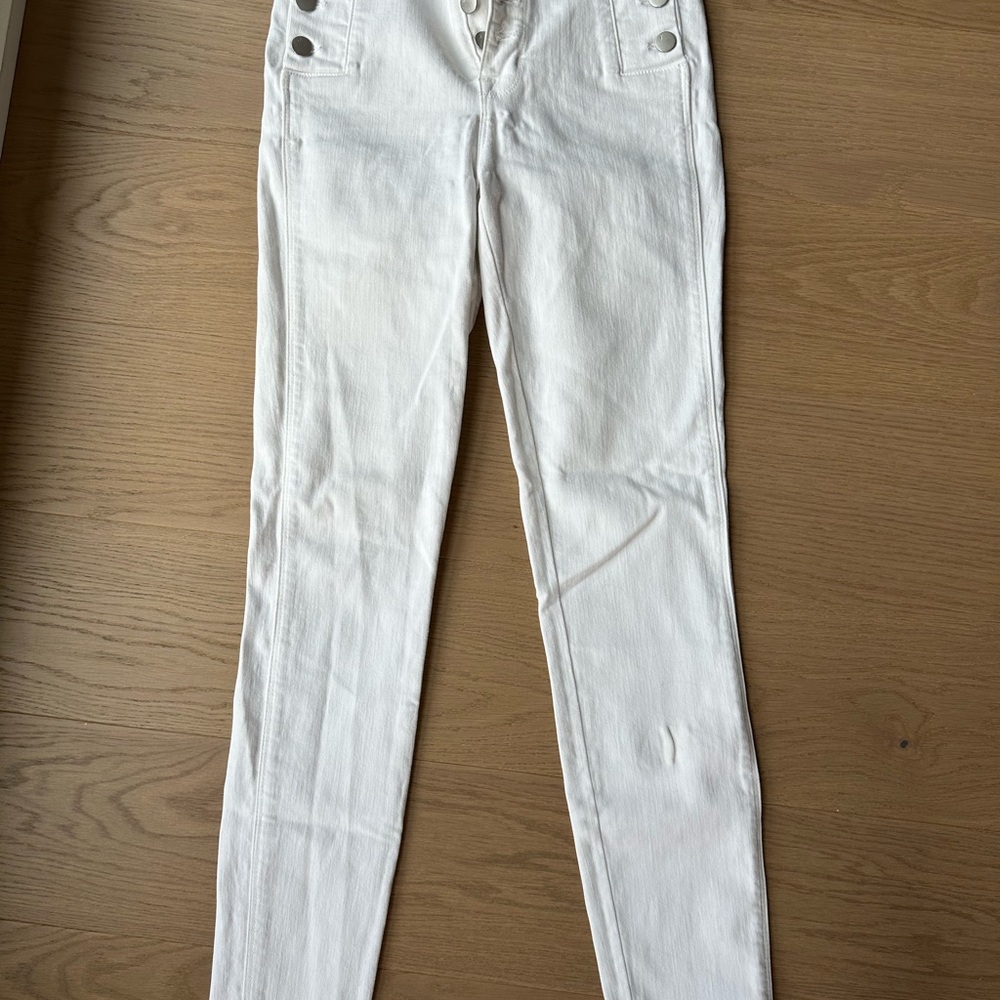 J Brand Off-White Denim Pants